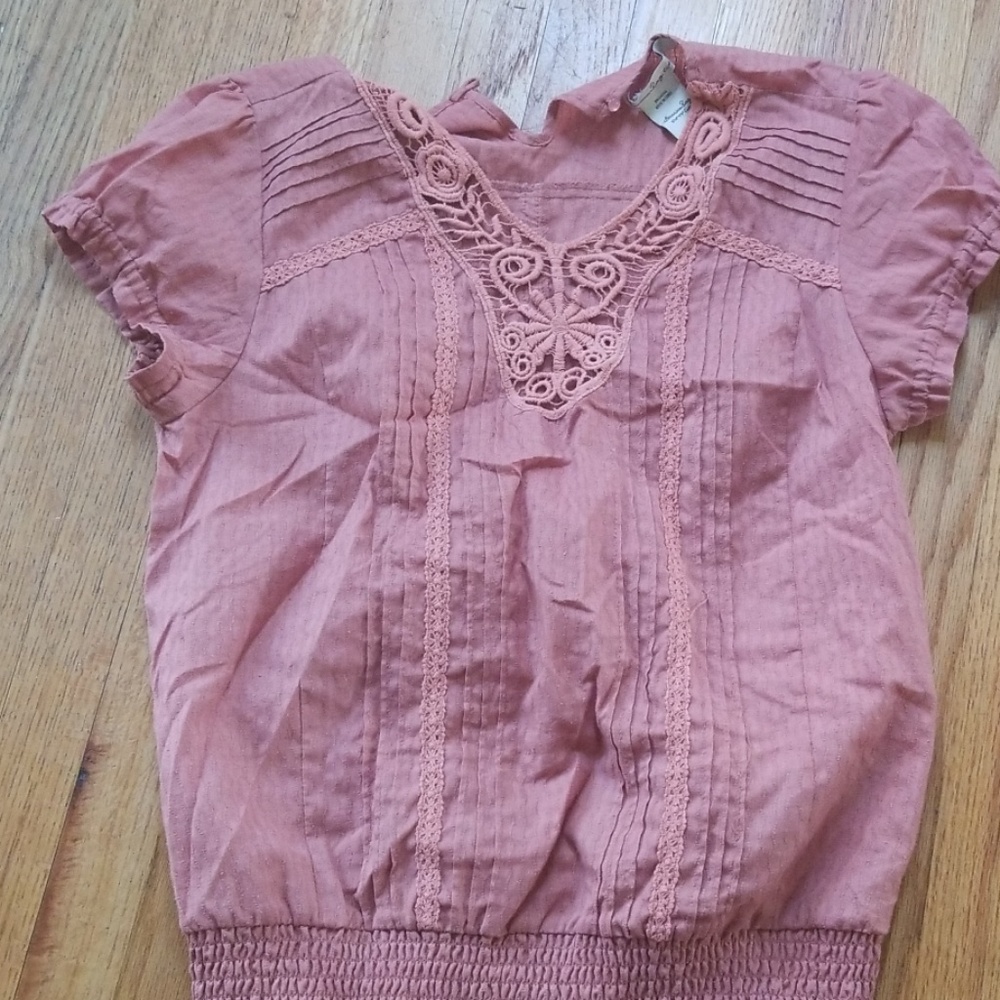 Dusty Coral Cotton Blouse